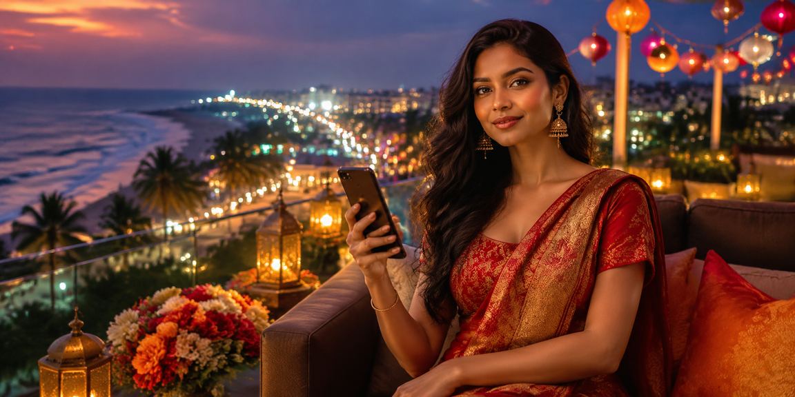 কক্সবাজারে পহেলা বৈশাখে মোবাইল পেমেন্ট করছেন একজন ব্যবহারকারী