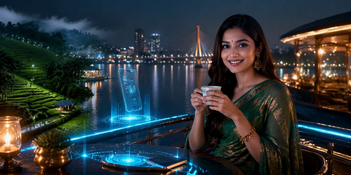 ঢাকা লটারির চা বাগান দৃশ্য
